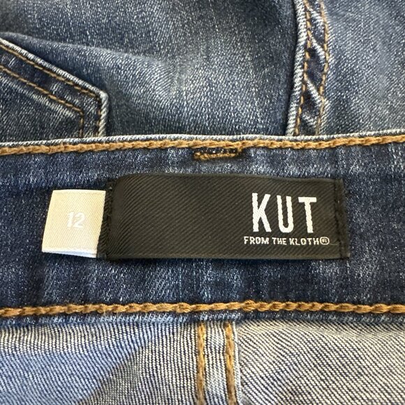 KUT from the Kloth Jeans Womens Size 12 Blue Natalie Mid Rise Bootcut Denim - Picture 8 of 12